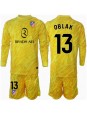 Atletico Madrid Jan Oblak #13 Torwart Ausweichtrikot für Kinder 2024-25 Langarm (+ Kurze Hosen)